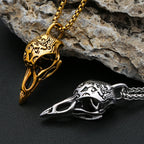 PENDRA Ravenskull 316L Stainless Steel Raven Skull Pendant