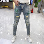 PENDRA Denim Embroidery Arrival Pants