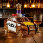 Novelty Police Car Liquor Decanter Crown Stopper Whiskey Dispenser for Bar Collectors