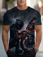 PENDRA Printed Sports Motorcycle T-Shirt