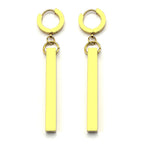 Long Square Stick Ear Clip Stud Earrings Pendant Punk Cool Men Women Fashion HipHop Drop Party Korean Earring Jewelry Pendientes