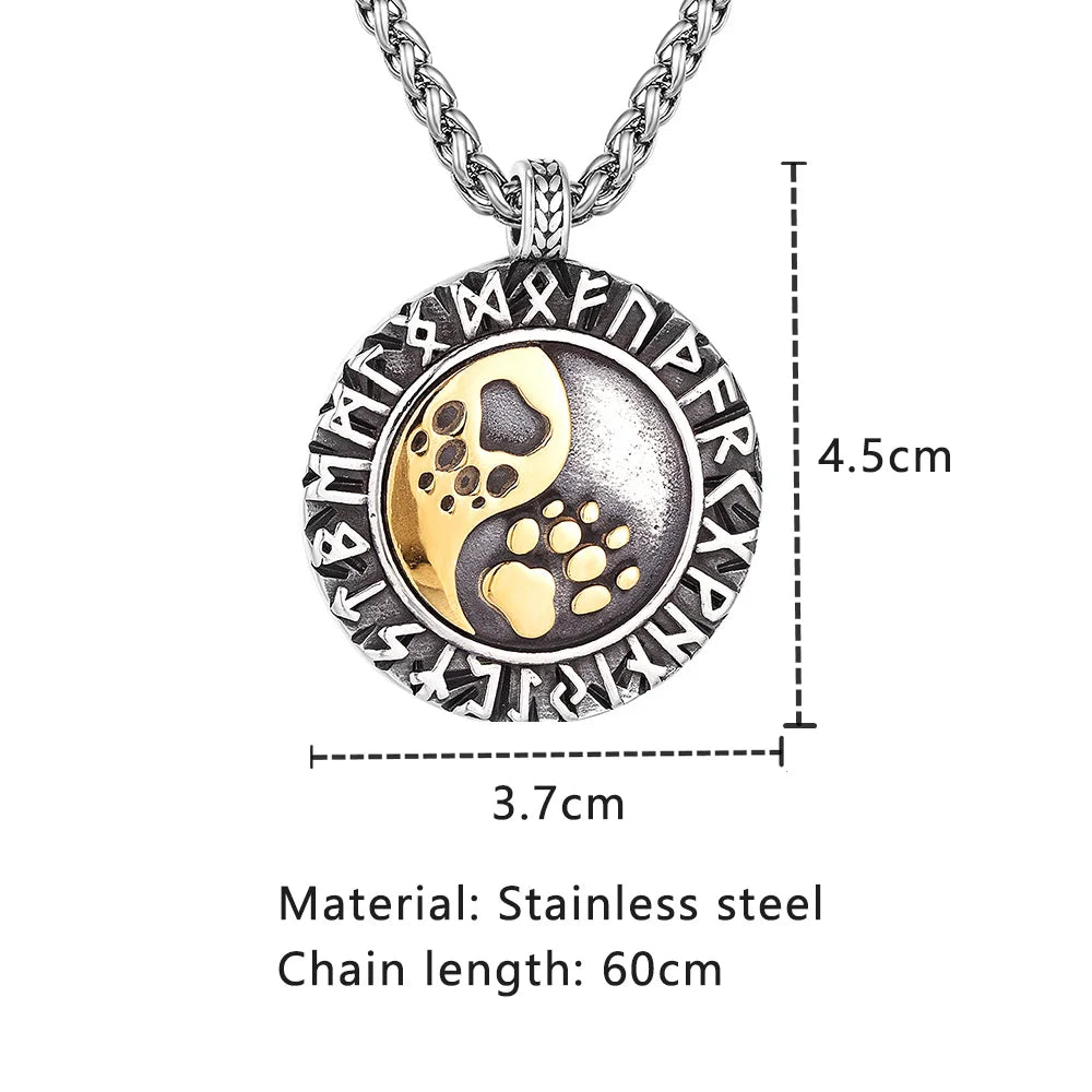 PENDRA Steel Rune Necklace