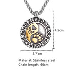 PENDRA Steel Rune Necklace