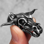 PENDRA Bull OX Skull Steel Necklace