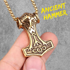 PENDRA Thor's Hammer Boyfriend Steel Necklace