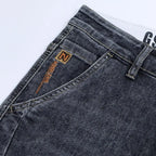 PENDRA Harajuku Slim Embroidered Jeans