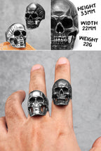 PENDRA Punk Gothic Skull Ring