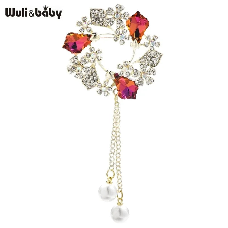 PENDRA Birdflora Bird and Flower Brooch