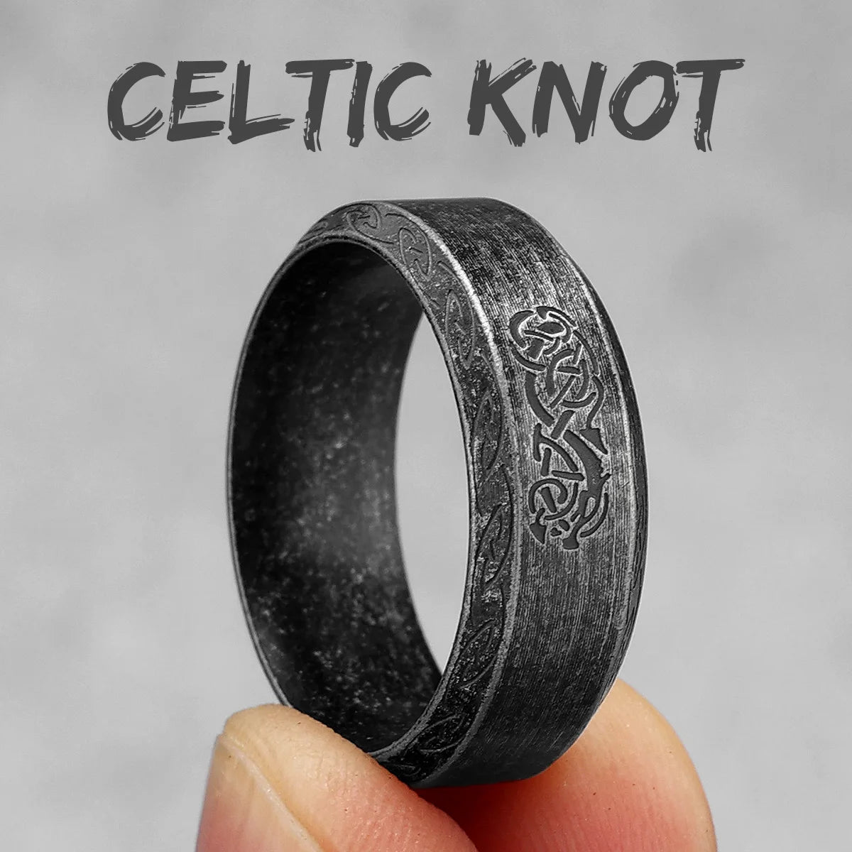 Vintage Nordic Viking Runes Celtic Knot Series Stainless Steel Womens Mens Rings Punk Biker Jewelry Creativity Gift Wholesale