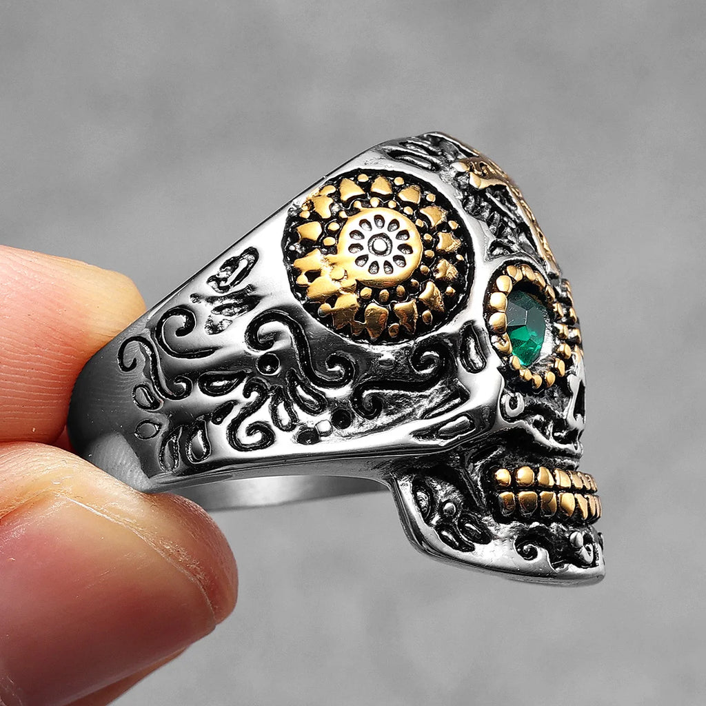 PENDRA 316l Skull Gothic Ring