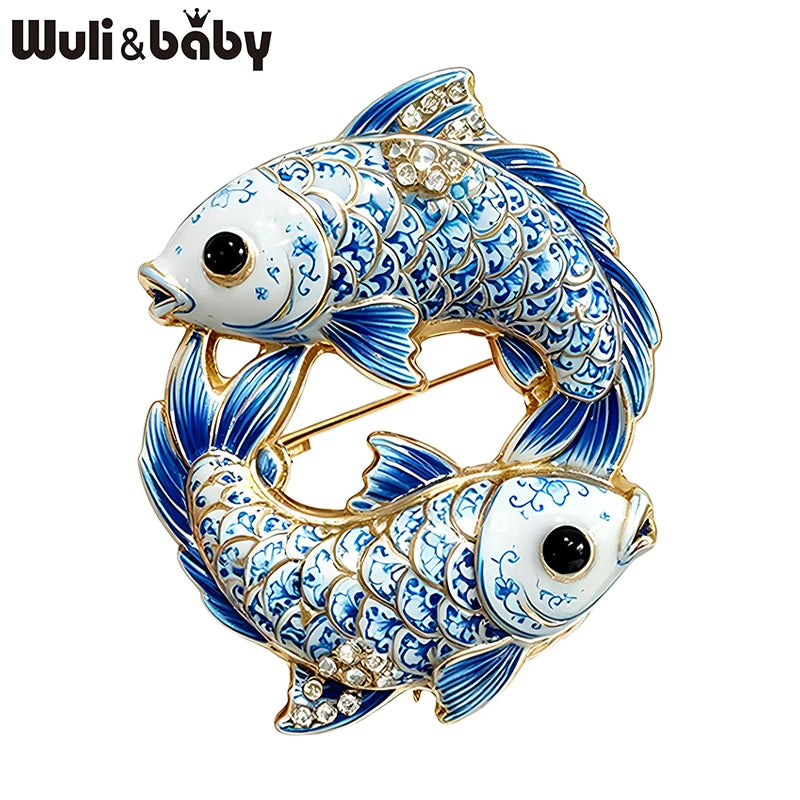 PENDRA Pisces Fish Zodiac Brooch