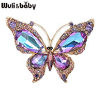 PENDRA Crystal Butterfly Brooch