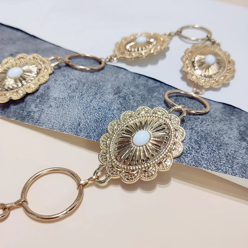 PENDRA Demiaya Metal Elegant Slim Waist Chain Belt