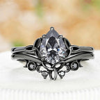 PENDRA Pear Cut Stackable Ring