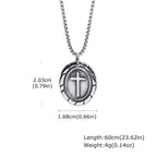 PENDRA Cross Silver Religious Pendant Necklace