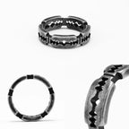 PENDRA Razor Blade Rock Steel Ring