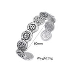 PENDRA Valknut Stainless Steel Nordic Rune Bracelet
