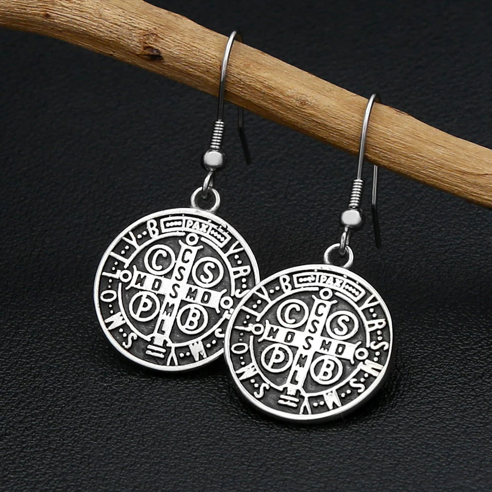 PENDRA Valknut Nordic Rune Earrings