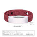 Free Engrave Silicone Bracelets for Men Boys,New Anti Static Custom ID Wristband,Personalized Jewelry