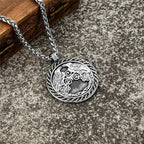 PENDRA Crow Rune Norse Necklace