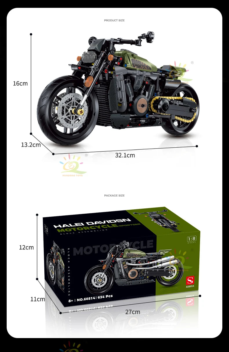 PENDRA High Tech Motorbike Toy Set