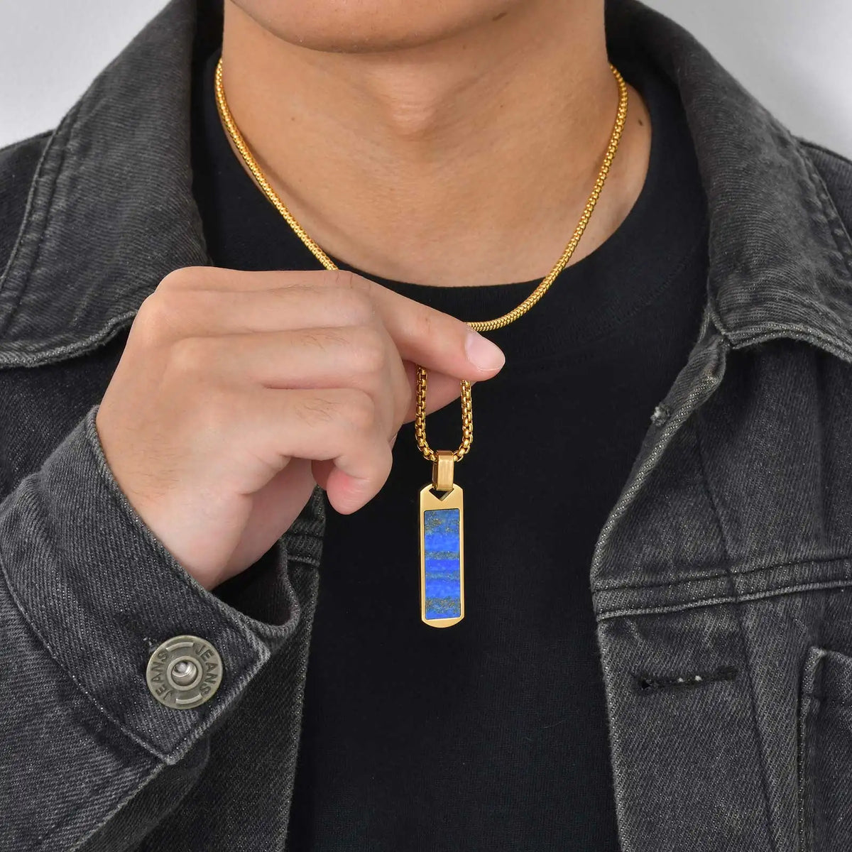 PENDRA Lapis Lazuli 2 Pendant Necklace