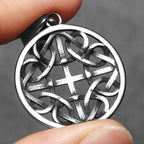Viking Hollow Celtic Knot Men Necklaces Stainless Steel Pendant Chain Women Punk Fashion Jewelry Accessories Gifts Wholesale