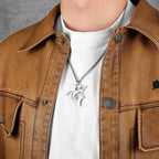PENDRA Great Shark Sweater Steel Necklace