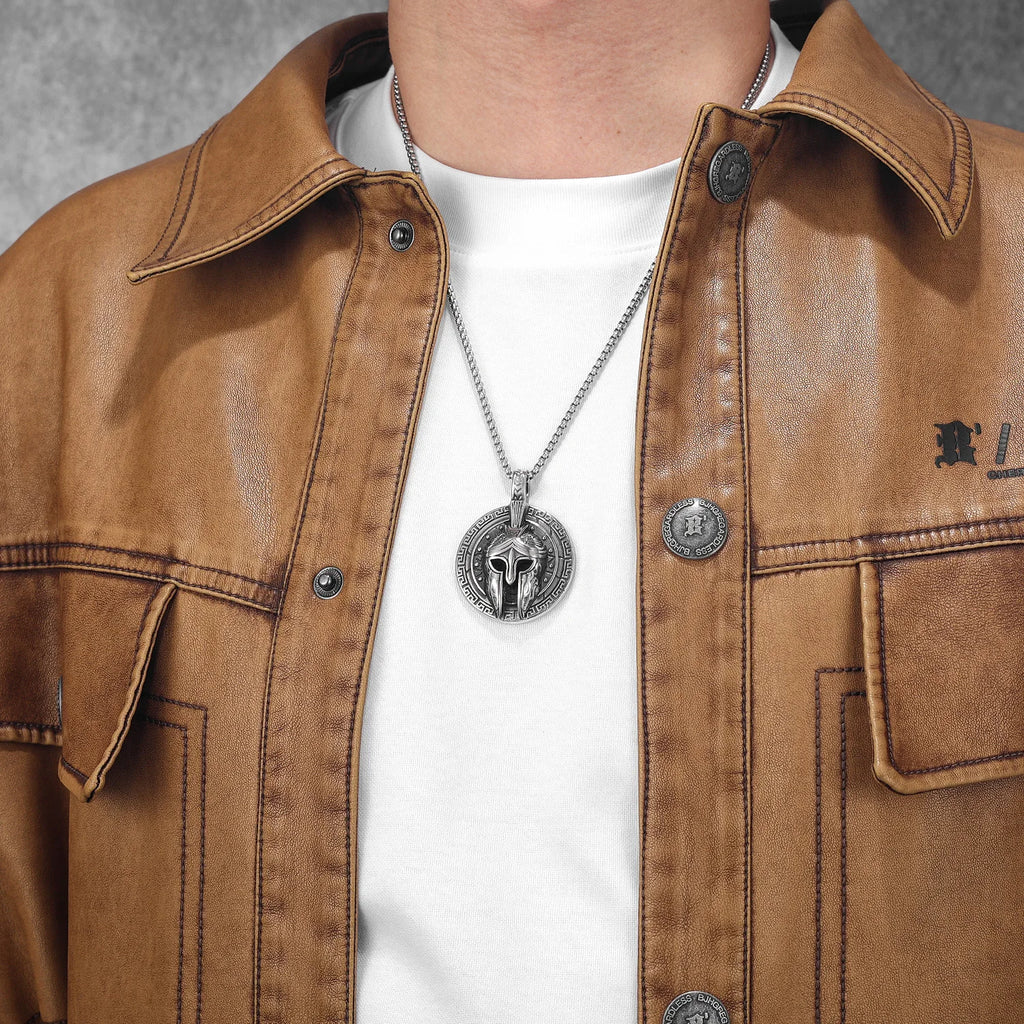 PENDRA Roman Warriors Steel Necklace