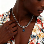 PENDRA Square Cuban Pendant Necklace