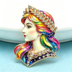 PENDRA Beautiful Lady Virgo Zodiac Brooch