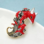 PENDRA Vintage Beautiful Fox Brooch