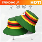 Zimbabwe Fisherman Hats Custom Made Name Team Logo Bucket Cap Zwe Country Travel Yezimbabwe Nation Zimbabwean Flags Headgear