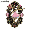 PENDRA Vintage Dancing Lady Brooch