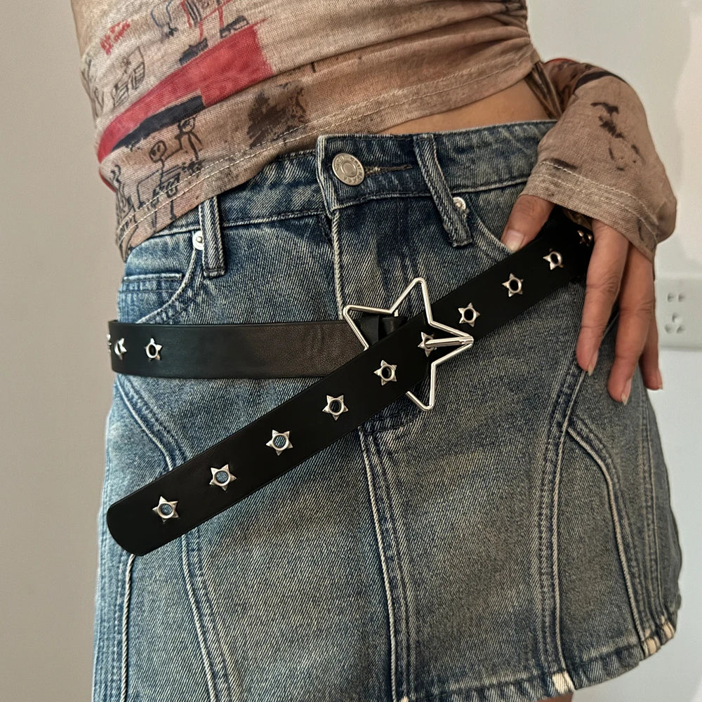 PENDRA Rheaora Black Star Luxury Belt