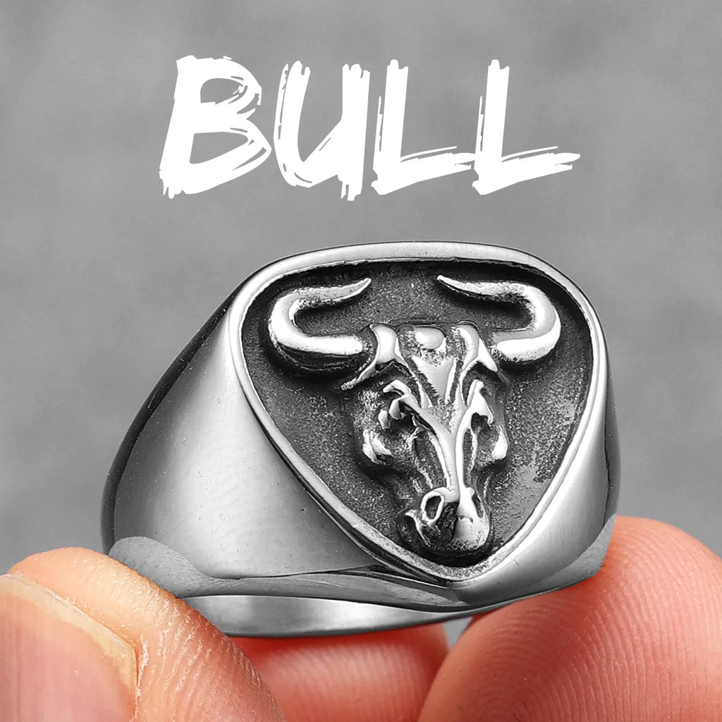 PENDRA Bull Fight Biker Steel Ring