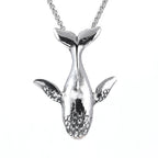 PENDRA Whaletail Stainless Steel Whale Pendant