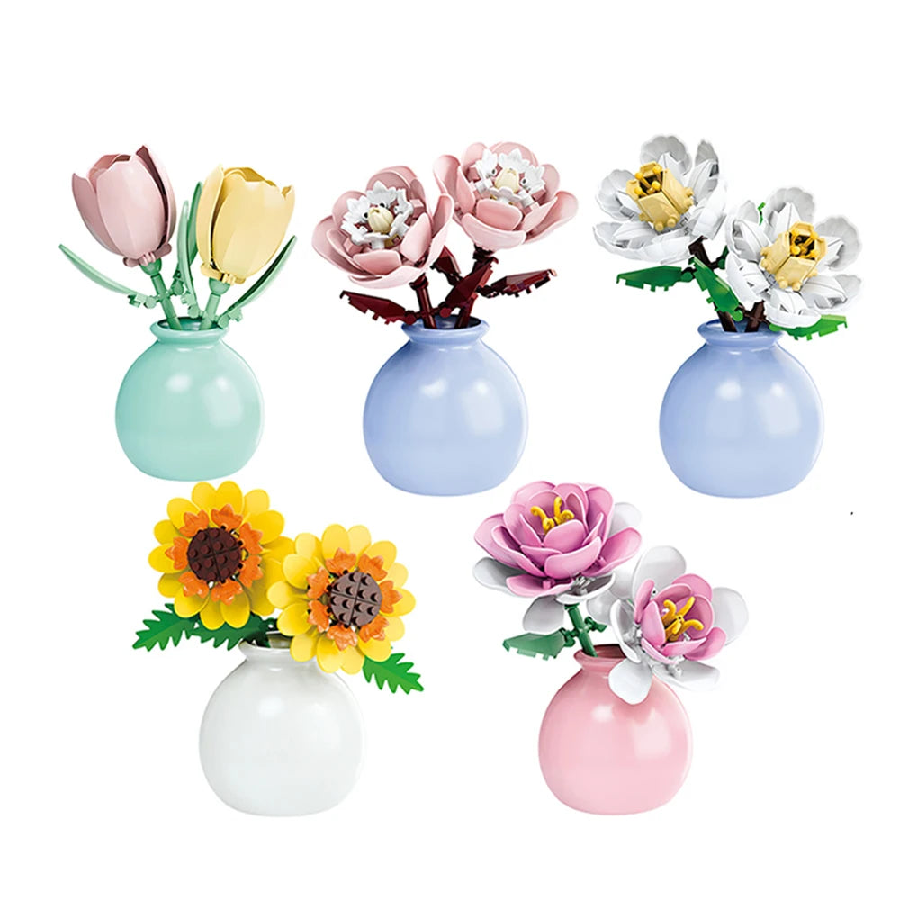 PENDRA Vase Eternal Floral Building Set