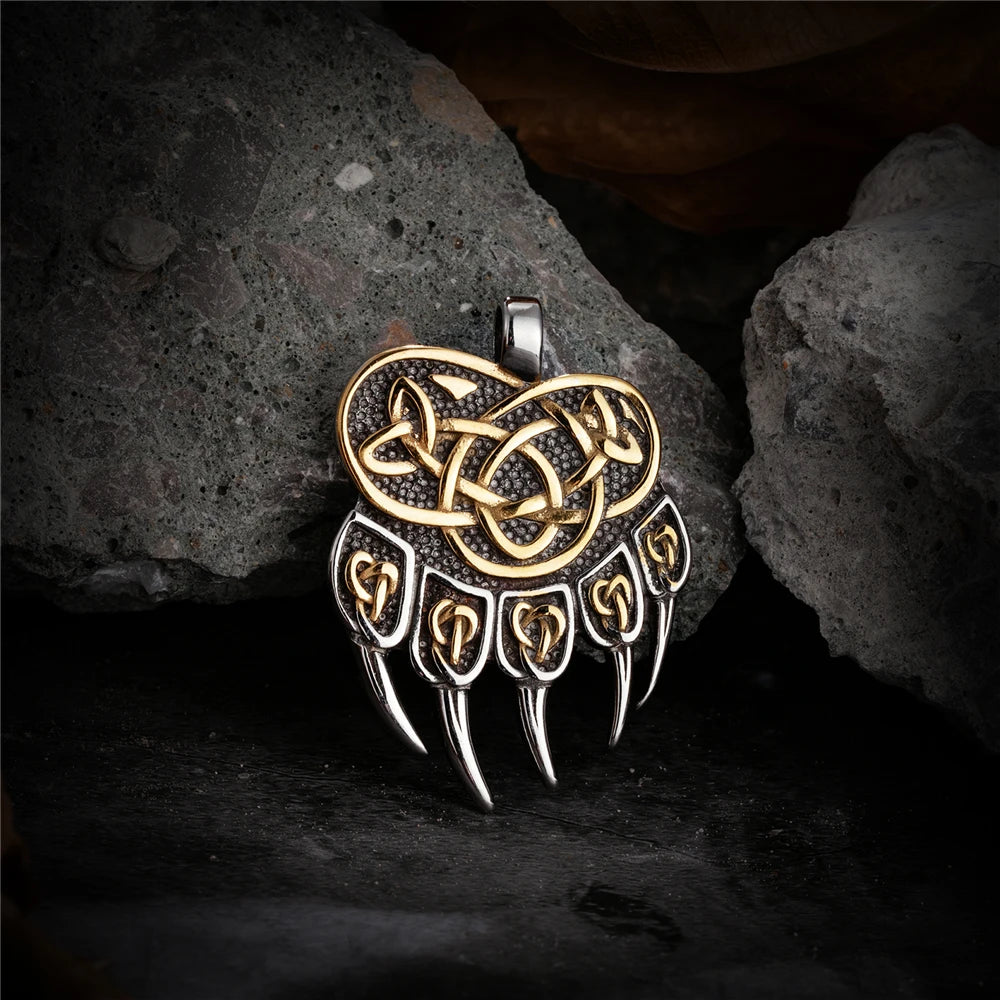 PENDRA Bear Claw Norse Necklace