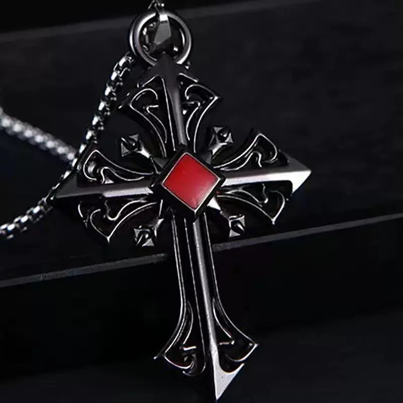PENDRA Hollowforge Patterned Stainless Steel Pendant