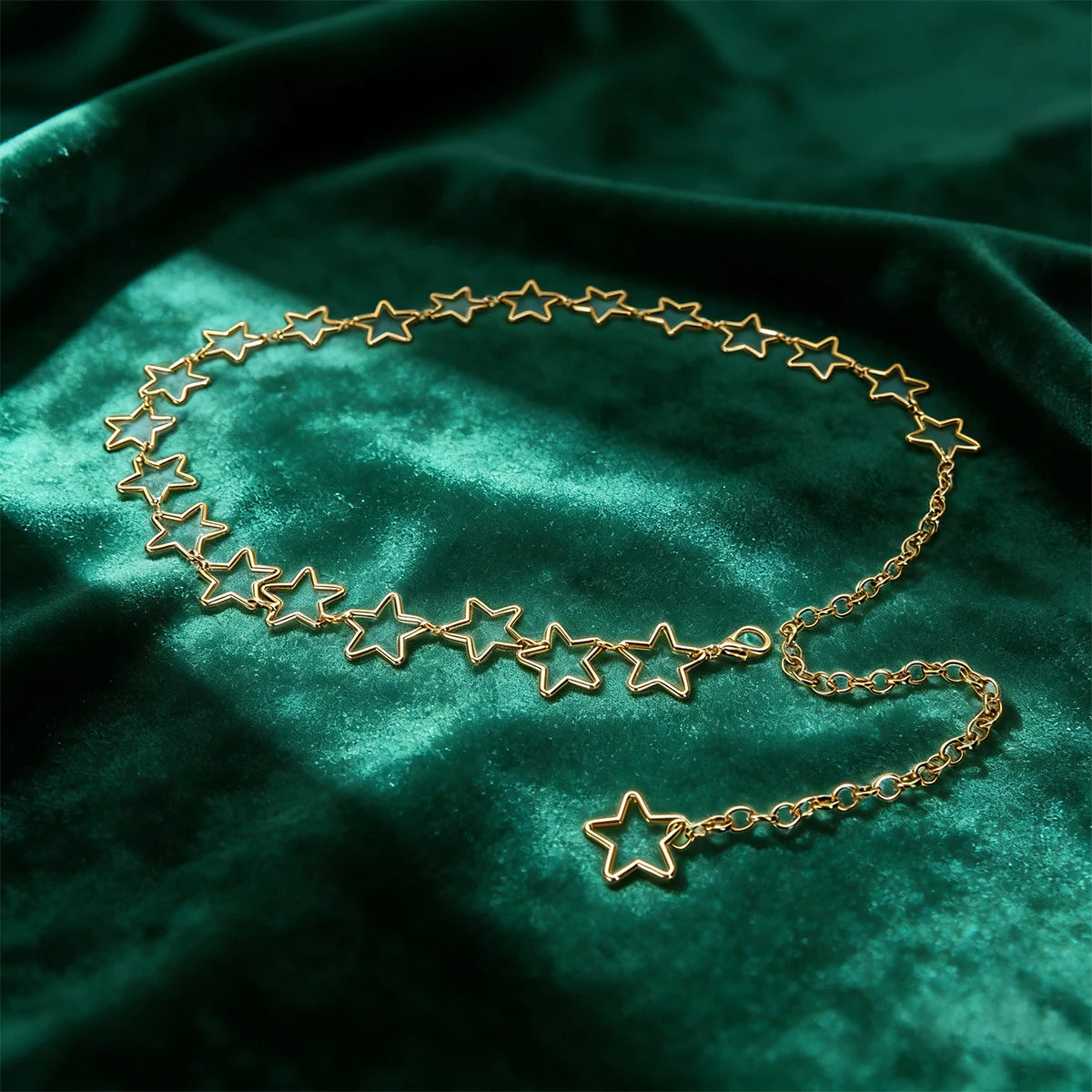PENDRA Celesina Gold Luxury Waist Chain Belt