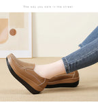 PENDRA Leather Sports Platform Shoes