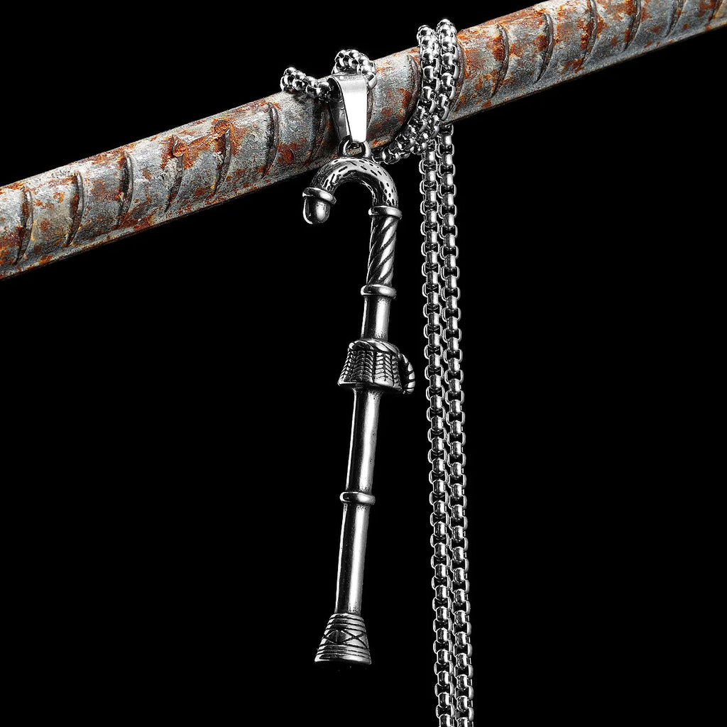 Christmas Candy Cane Men Necklaces Stainless Steel Pendant Chain Women Fashion Jewelry Punk New In Accessories Gifts Wholesale
