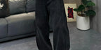 PENDRA Wide Leg Zipper Straight Pants
