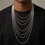 PENDRA Cuban Silver Chain Necklace