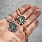 Prayer Religion Believer Stainless Steel Men Women Necklaces Pendants Chain Amulet Punk Trendy Jewelry Creativity Gift Wholesale
