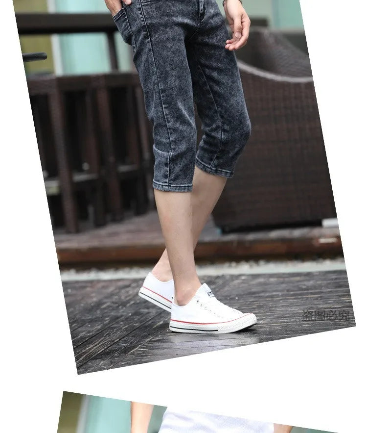 PENDRA Grey Slim Capric Jeans