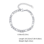 PENDRA Textured Figaro Bracelet