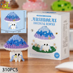PENDRA Cute Mushroom Micro Building Set