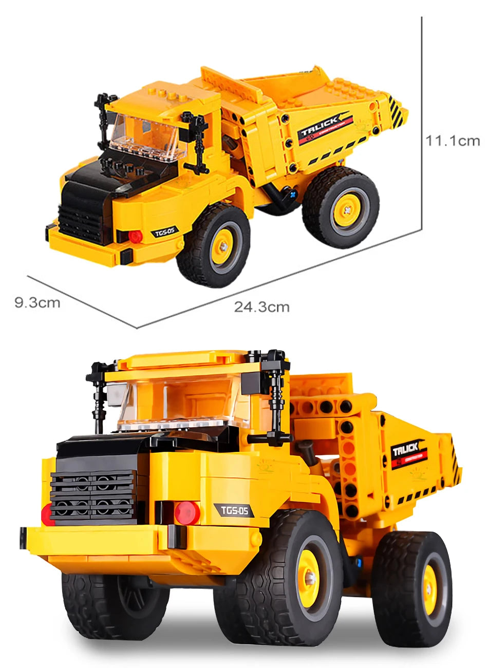 PENDRA Engineering Vehicle Excavator Building Set